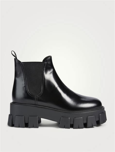 prada metallic boots|prada black platform boots.